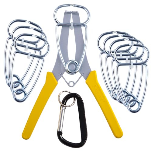 Feiyang 8 Miter Clamps and Specialized Pliers for Woodworking,Picture Frames,Wood Trim,Moldings
