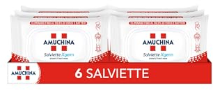 Amuchina Xgerm Salviettine Mani, 6 Confezioni da 20 Salviette Ciascuna