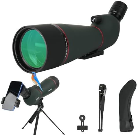 BOSTRON 20-60x80 mm Spektiv Vogelbeobachtung mit Stativ,HD FMC Wasserdicht Spektive mit Tragetasche & Smartphone - Zoom Spotting Scope für Zielschießen, Bogenschießen, Vogelbeobachtung, Mond