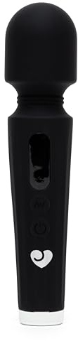 Lovehoney Power Play Mini Wand Vibrator 7 Vibrating Modes, Black
