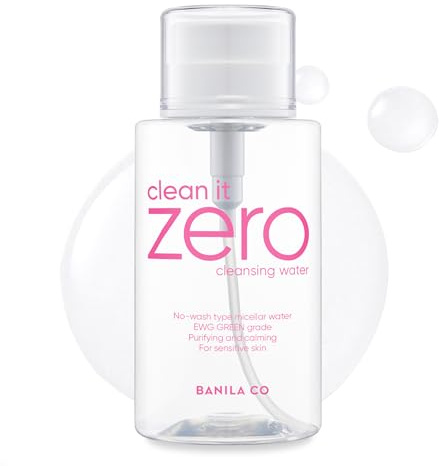 BANILA CO Clean It Zero Pure Cleansing Water | Gentle Cleanser for Sensitive Skin | Micellar Water Makeup Remover No Rinse & Oil Free (310ml / 10.48 fl.oz)