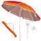 KOKOBOX 200CM Sonnenschirm Strand Windfest Stabil Sonnenschirme für Garten draußen Balkon Terrasse Sonnenschirm Strand - Orange