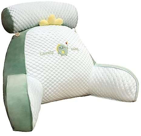 Yatlouba Rückenkissen zum Sitzen im Bett, Lesekissen für Bett und Sofa, Rückenkissen mit armlehnen, Nackenstütze und Armlehnen zum Sitzen im Bett, Lesen, Fernsehen, Spielen