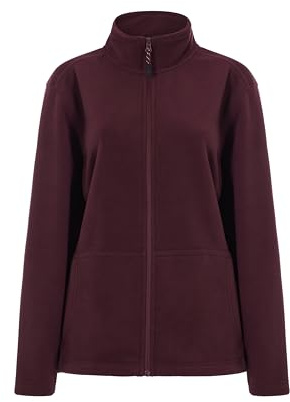 Mukua Perth Woman Veste polaire pour femme, Rouge bordeaux, XL