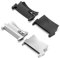 RuenTech Uhrenarmband-Adapteranschluss kompatibel für Oneplus Watch 2/3/2R/Oppo Watch X/X2 Watch Connector - 22mm Watch Band Anschluss - Edelstahl Band Connector Adapter (Silber+Schwarz)