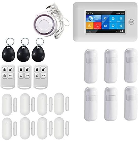 Sistema de alarma de seguridad para el hogar, PG-106 4G GSM GPRS Inalámbrico Sistemas de alarma de seguridad for el hogar inteligente APP Control remoto for el para el hogar, el apartamento(YS021-PG-1
