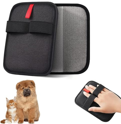 AABDTYYD 2 Pz Guanti Rimuovi Peli Animali - Guanto Peli Gatto e Guanto Peli Cane Elettrostatici Riutilizzabili,Pet Hair Remover Glove per Spazzolare Animali,Efficiente per Mobili Tappeti Abiti