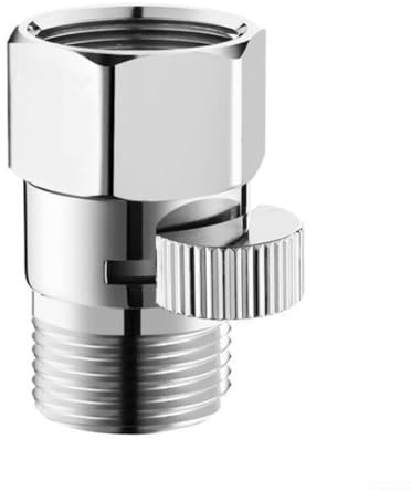 Lot de 2 valves d'arrêt de douche à main en laiton avec interfaces standard pour salle de bain (A)