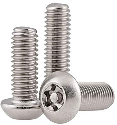 BOZONLI Tornillos Torx de Cabeza Redonda Tornillos de Acero Inoxidable Tornillo Torx Inviolable, M6×20mm,5 pcs