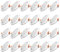 Spot LED Encastrable,Extra Plat,Spot Encastré Led Intérieur Plafond Plafonnier,Rond Ultra Slim Downlight,5W Equivalent 40W Incandescence,230V Blanc Neutre 4500K,Pour Salle de Salon,Cuisine,Lot de 24