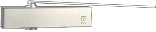 ECO TS31 EN 1-3 Gleitschienen-Türschließer mit MP und Hebelarm (Türbeschlag), Flügelbreite bis 950mm, silber