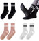 TSHAOUN 3 Paar Yoga Socken Rutschfeste, Damen Zehensocken, Rutschfeste Pilates Socken für Damen, Antirutschsocken für Ballet, Aerobic, Fitness-Training, Stoppersocken Frauen und Mädchen (3 Farben)