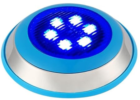 KAYPBWQMG Luz LED for pared de piscina, luces subacuáticas, luces de buceo, luces for piscina, focos for fuente de acero inoxidable, luz impermeable for estanque Ip68(Color:Warm White)