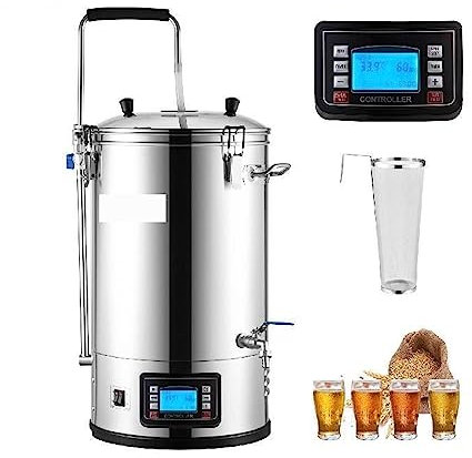 de elaboración de cerveza eléctrica todo en uno de acero inoxidable 304 de 35L con bomba Kit de equipo de elaboración de cerveza Alta precisión