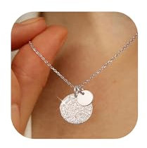 LOLIAS Silberkette Damen 925 mit Anhänger Herz Münze Silber 925 Wasserfest Silberkette Damen Schmuck