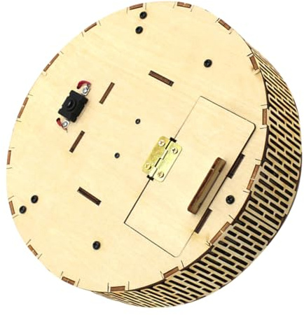 LIOOBO Diy Wooden Robot Vacuum Cleaner Model Kit for Kids Stem Science Experiment 3d Puzzle Educational Building Toy for School Science Projects