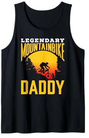 Padre Legendario de Mountainbike Mountainbiker Mountain Bike Dad Camiseta sin Mangas