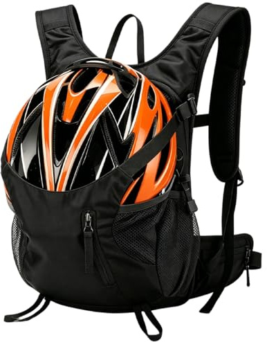 Mochila Ciclismo Pequeña 15L Senderismo Ligera Montaña Transpirable con Correa Cintura Ajustable Mochila MTB Trekking Camping Running con Silbato Espuma 3D Anti Sudor Ergonómica Bolsa Agua Compatible