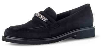 Gabor Femme Chaussures Basses, Dame Mocassin,Chaussons,Pantoufles,Chaussures de collège,Loafer,Chaussures d'affaires,Noir (Schwarz) / 17,38.5 EU / 5.5 UK