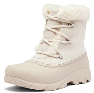 SOREL Women's Snow Angel Boot - Chalk, Light Clay - 11