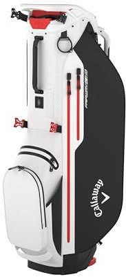 Callaway Golf Fairway C Hyper Dry Standbag (Weiß/Schwarz/Feuer)