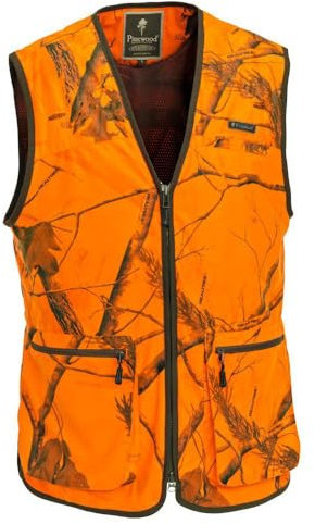 STEIGER Warnweste für Treibagd, Drückjagd in Realtree Hardwoods Blaze Orange Signalorange Camouflage Karl (DE/NL/SE/PL, Alphanumerisch, L, Regular, Regular)