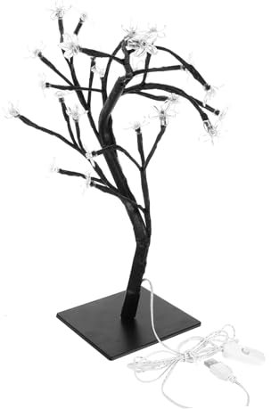 MAGICLULU Elegant Bedside Lamp Fiber Optic Willow Tree Indoor Decor Ideal for Bedroom Aesthetic
