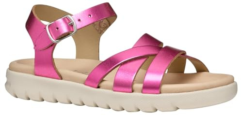 Geox J SANDAL SOLEIMA GIR - Sandalo Bambina, Fuchsia,