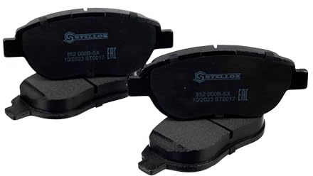 STELLOX 852 000B-SX Bremsbelagsatz, Scheibenbremse (4 Stücke) – ECE-R90 Zertifizierung – mit Anti-Quietsch-Platte – Für PKW und Nutzfahrzeugen