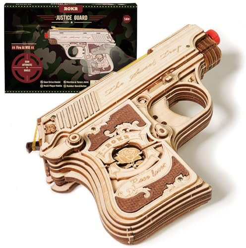 ROKR 3D Wooden Puzzle Baby Browning DIY Model Kits For Adults To Build UK Unique Gift For Men Women (LQ502)
