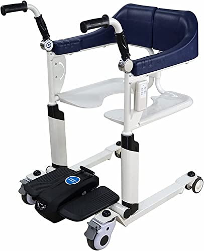 Elektrisk patientlyft, äldreomsorgsrullstol, multifunktionell patientlyft Toalettrullstol för omvårdnad äldre, patient, belastning 120 kg/265,5 lb