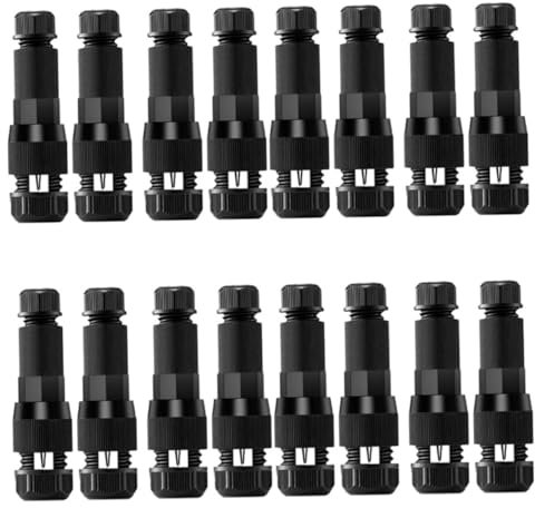 CANIGHT 16pcs Outdoor Landscape Light Cable Connectors Easy Install Low Voltage Connectors for Garden Lighting Junctions for Efficient Electrical Connections