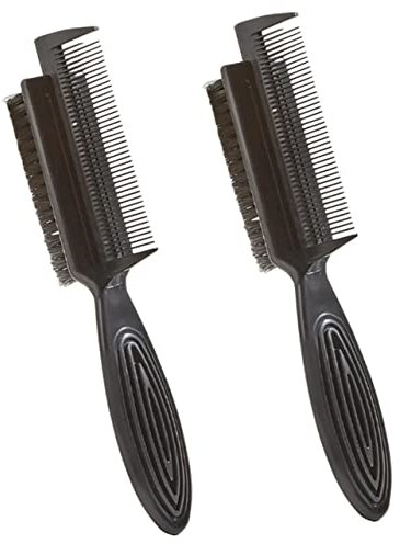 Didiseaon 2 Spazzole Bifacciali Per La Lisciatura Dei Con Coda Di Cavallo Piccole Spazzole Per Spazzole Per Cotonare I Pettini Per Separare I Strumento Da Barbiere Spazzola Per Da Viaggio