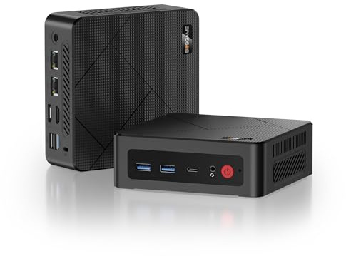 BOSGAME E4 Windows 11 Pro Business Mini PC Ryzen 5 3550H, 4 core, 8 thread, fino a 3,7 GHz, 16 GB DDR4 RAM, 512 GB SSD, 4 K a 60 Hz Triple Display, HDMI, DP, Type-C, USB3.2, Dual LAN