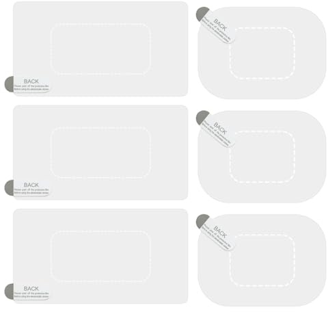 Car Windscreen Electrostatic Film – 6 Piece Car Windscreen Film Pads, Dash Cam Pad Kit, Adhesive Car Mount Pads, Adhesive Car Mount Pads, Windscreen Film for Mounting Dash