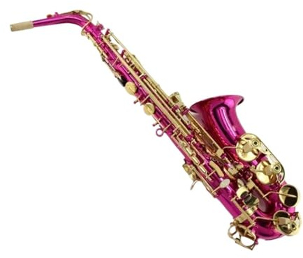 Professionell Saxofon Rosrödpläterad Altsaxofon I Ess För Nybörjare Med Fodral