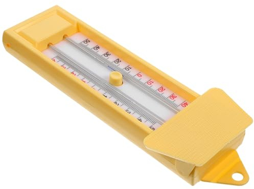 JECOMPRIS Termometro Minima e Massima da Esterno in Plastica Abs per Giardino e Interno Display Doppia Unità Celsius e Fahrenheit e Funzione Registrazione Temperature