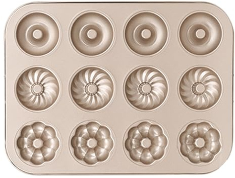 Tyinerc Donutform, non-stick bakredskap för kakor - munkar, för bakning och matlagning frukost efterrätter och mellanmål