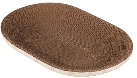 Cartón Rascador para Gatos - Cama Rascadora para Gatos De 20,87 Pulgadas Suministros para Mascotas | Protector De Muebles Corrugados, Rascadores Ovalados Corrugados para Juegos De, G