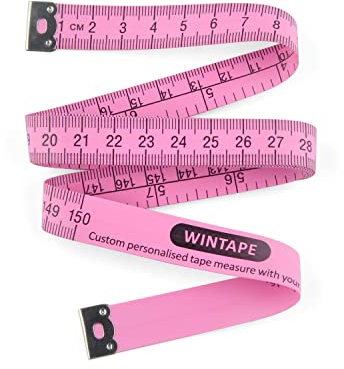 WINTAPE Metro a nastro per sartoriale per Sewing, morbido doppio metro a nastro, 150 cm, misura del corpo e della circonferenza, per sartori, artigiani e famiglie