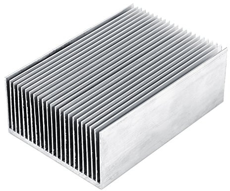 Aigid kylfläns i aluminium 100 x 69 x 36 mm, hög termisk ledningsförmåga för LED-förstärkare transistor IC-modul, 1 st, Aigidqsbkf2aw8c