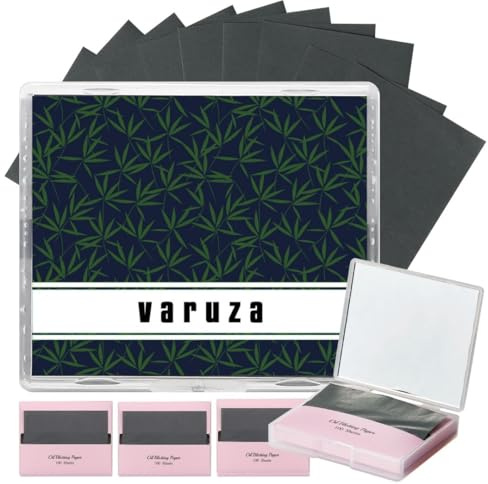 [400 Counts + Mirror Case] Natural Bamboo Charcoall Oil Blotting Sheets for Face with Mirror Compact and Refills