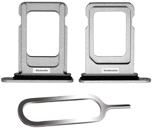 IS-TECK SIM-Kartenhalter Ersatz SIM-Tray Kompatibel mit iPhone 12 inklusive SIM-Nadel SIM-Kartensteckplatz (Weiß)