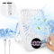 VFANDV Ventilador USB, Ventilador Recargable Portatil Ventilador de Mesa Plegable de 180° Velocidad del Viento Ajustable 0-100 con Pantalla LED Ventilador Pequeño para Hogar Camping y Oficina