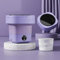 xixibuy Mini waschmaschine, Portable washing machine, Tragbare waschmaschine, Mini washing machine, Faltbare waschmaschine, Mobile waschmaschine(EU-plug)(12L-Rosa)