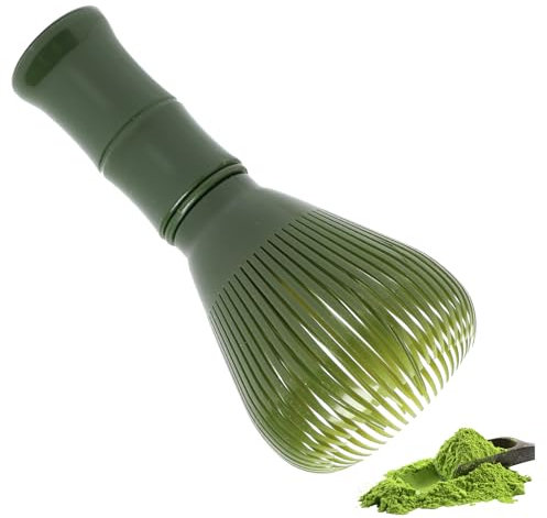 Frusta matcha, Frusta di per il tè Matcha, Set Completo per la Cerimonia Tradizionale del Tè Matcha, Strumento Essenziale per Amanti del Tè, Design Ergonomico, Colore Verde