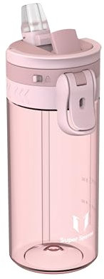 Sparrow Gourde Enfant - TouchFlow Tritan Bouteille d'eau - 500ml - sans BPA - Gourdes Paille Convient pour Sport, l'école, en Plein air