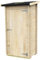 Gartenhaus Anbau Bh16 Arturo 98x64 aus unbehandeltem Fichtenholz 16 mm mit Einzeltür, Dach und Boden aus Nut-und-Feder-Holz, einfacher Aufbau, Autoklavbehandlung, PEFC-Zertifiziert