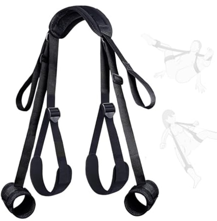 Conjunto de entrenamiento de yoga multiusos ajustable de nailon negro