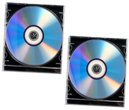 Kisangel 2juegos Discos DVD-r Grabables con Caja Joyero Alta Capacidad para Almacenar Música Grabaciones Telefónicas y Datos Compatibles con DVD CD Quemadores Estándar